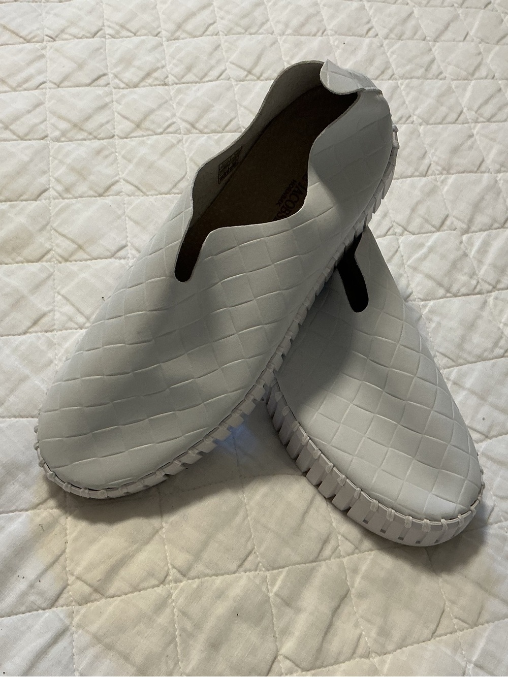 white Ilse Jacobsen Tulip slip-on shoes  size 39